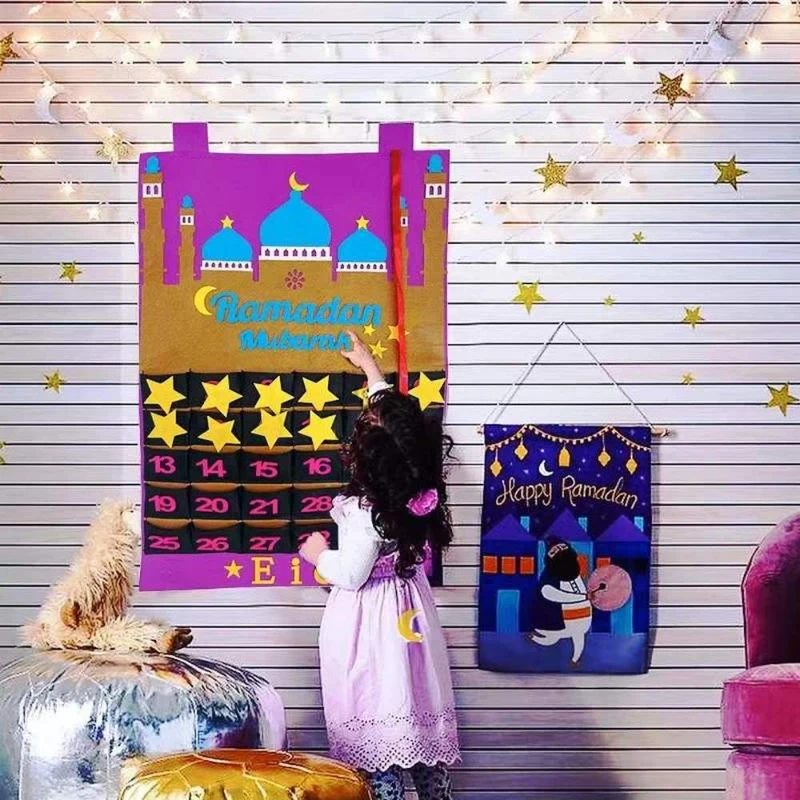 Eid Mubarak Ramadan Calendar | Calendar Eid Mubarak Decor - Party & Holiday  Diy Decorations - Aliexpress