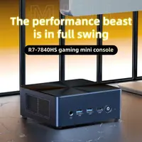 2024 Gaming Mini PC AMD Ryzen 7 8845HS 7840HS Processor Mini Computer Desktop PC Pre-in Windows 11 Pro, Dual LAN, WiFi 6, BT 5.2 1