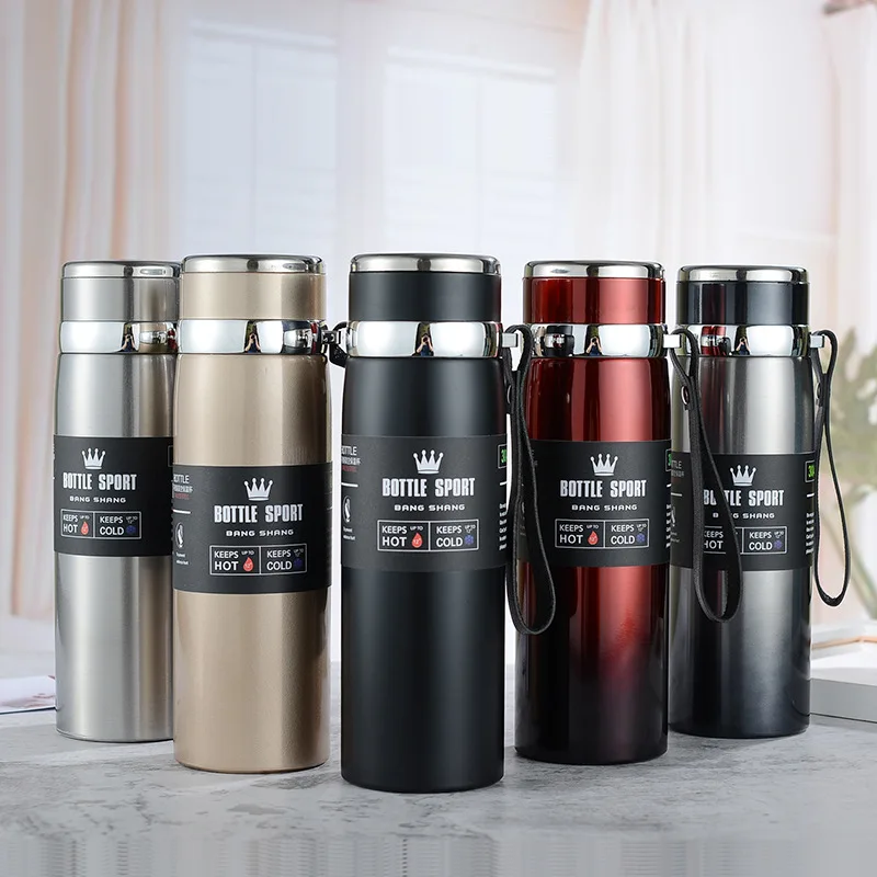 1000ml Thermal Water Bottle Thermos Vacuum Flask Double Stainless