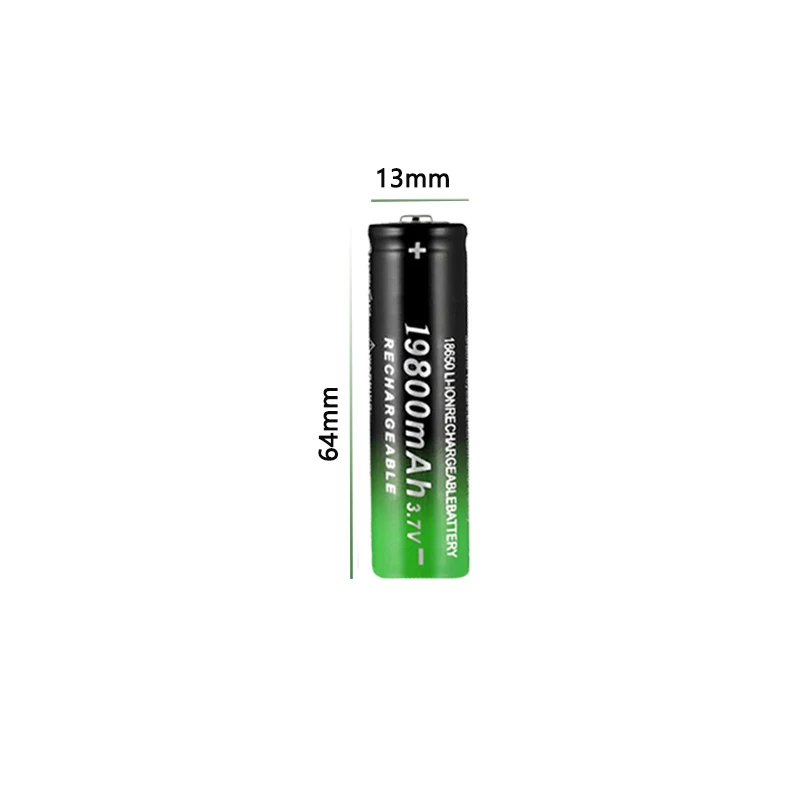 Rechargeable lithium batteries 19800mAh 3.7V 18650 Li-ion for remote control screwdriver