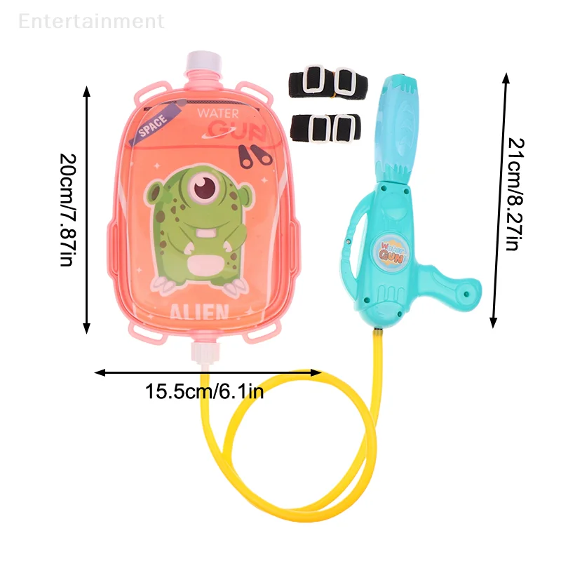 1/5 PC Cartoon Backpack Water Spray Toys Summer Outdoor Beach Swimming Pool Backpack Spray Water Manual Watergun Toy