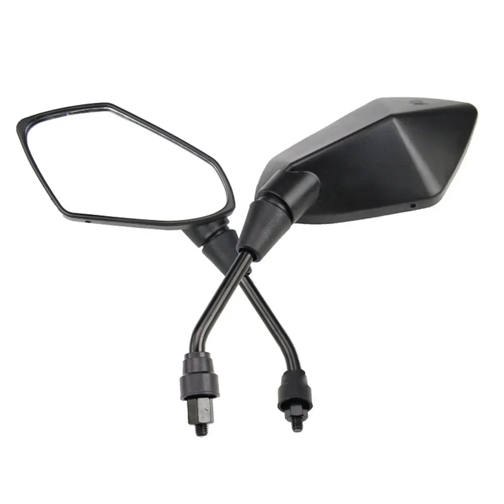 Motorcycle Rear View Mirrors 8mm 10mm Thread M10 M8 For ATV QUAD Moped Scooter Kawasaki 650