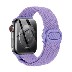 Braided Solo Loop Strap for Smartwatch - Stylish and Durable Bracelet Band (Lilac)