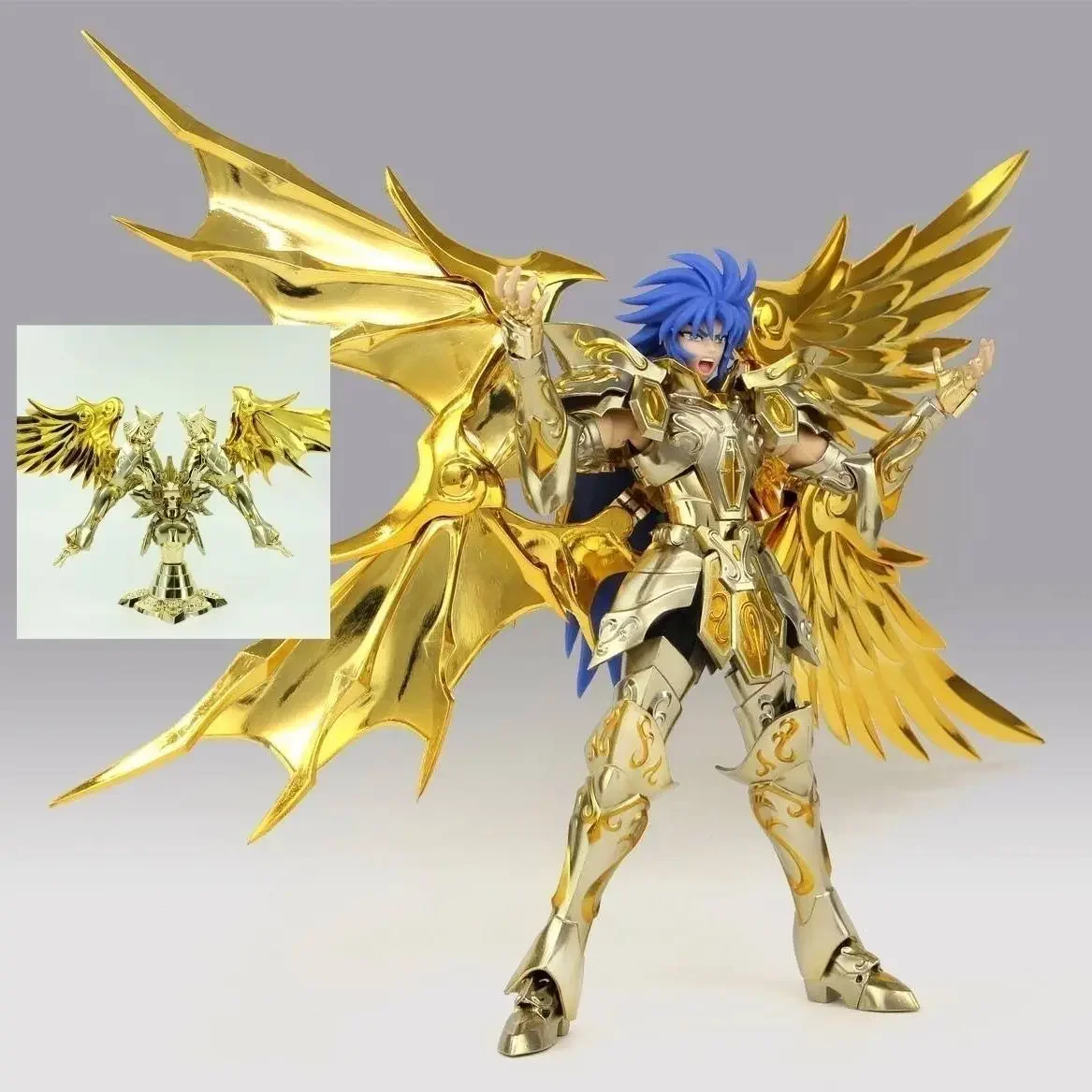 

In Stock Saint Seiya Myth Cloth Ex Gt Gemini Saga Soul Of Gold Divine Armor With Totem Object Sog Action Figure Model Toy Gifts