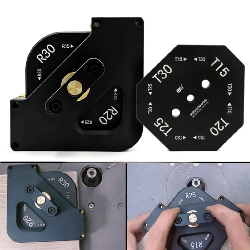 Woodworking Router Corner Radius Templates Jig, Wood Right Angle ...