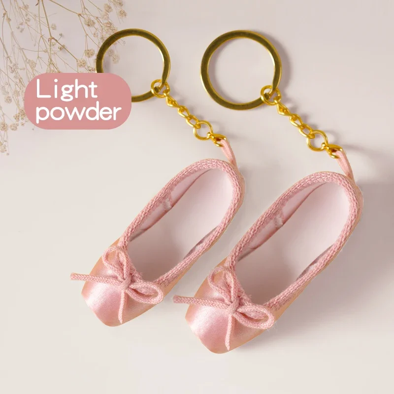 Porte-clés Miniature Chaussure De Danse Ballet En Satin - Accessoire Mignon Pour Sac à Dos Ou Cadeau Fille - Multicolore