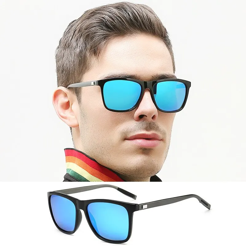 Sport Sunglasses Aluminum Magnesium Polarized Mens Metal Leg Windproof Motorcycle Cycling