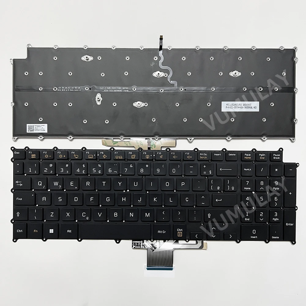 Laptop-Tastatur Für LG 17ZB90R Modelle – Deutsch, Schwarz, Mit Hintergrundbeleuchtung