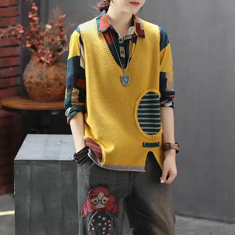 Рисунок 2 - Женский вязаный пуловер без рукавов