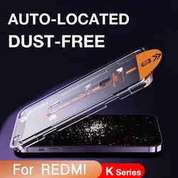 Premium Tempered Glass Screen Protector with Easy Install and Auto - Dust Removal Kit for Redmi K60e