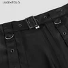 Men Dark Rock Skirt Punk Steam Gothic Party Fashion Solid New Large Size Men's Personality Black Rivet Asymmetric Half Skirts 5