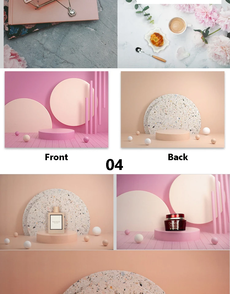 Description Picture 6 of itemPhoto Studio Photography Backdrops 57*42cm 2 Sides Waterproof Photophones Background Paper Food Photocall Prop Accessories