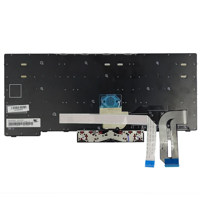 Lenovo-teclado para Notebook Thinkpad E490 E495 T490 T480s E480 E485 L380 L480 L390 T14 Eua Reino Unido sp br 01yp280 01yp400 Original - Imagem 5