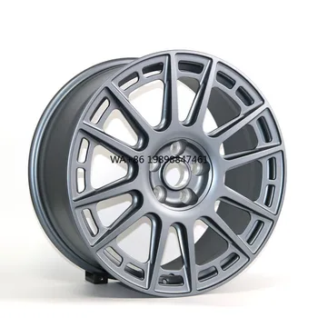 Custom Gray Forged Monoblock Aluminum Alloy Wheels – 4-Hole Car Rims for 17–20 Inch Sizes