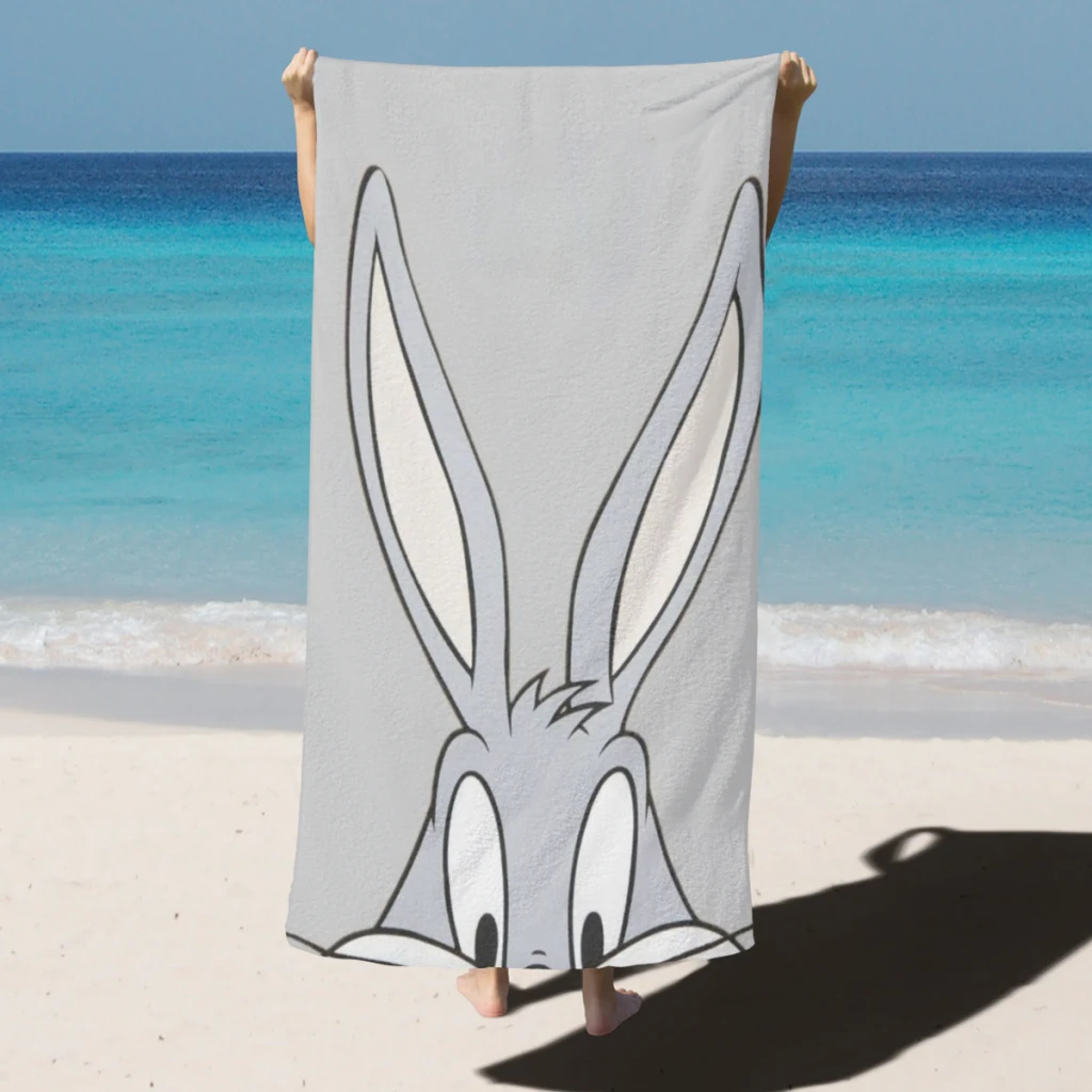 

B-Bugss B-Bunnyy Beach Towel Poncho Summer Bathing Towels Cover-ups Quick Dry Sand Free Yoga Spa Gym Pool