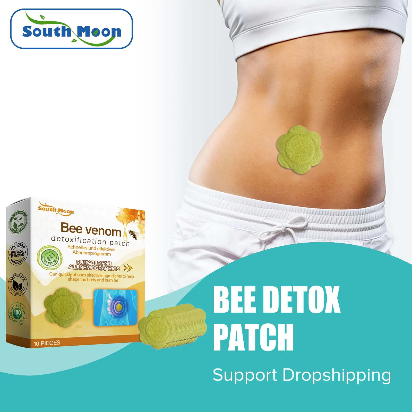Body Sculpting Belly Sticker Waist Firming Slim Tummy Anti Cellulite Fat Burner Promote Bowel Movement Constipation Detox Patch