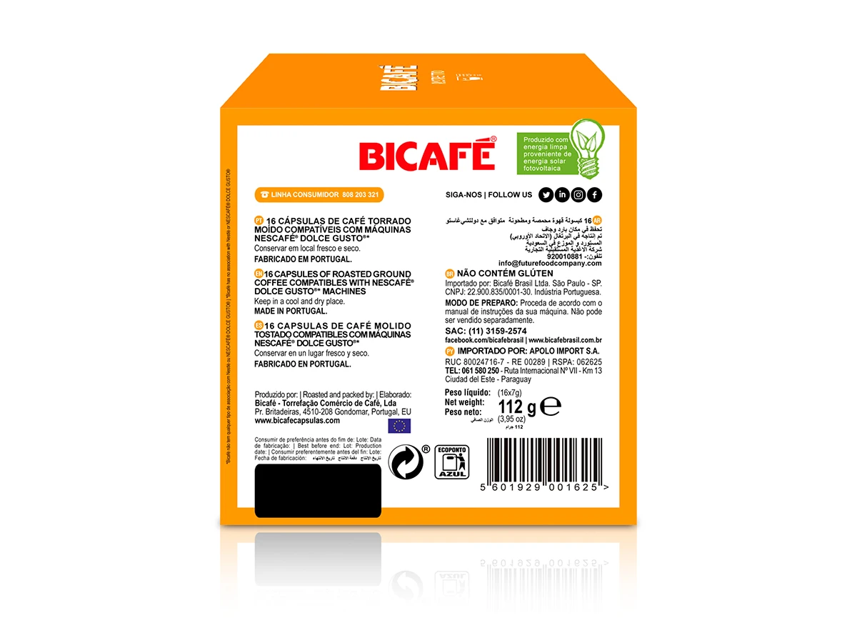 Cápsula De Café Ristretto Para Máquinas Dolce Gusto*