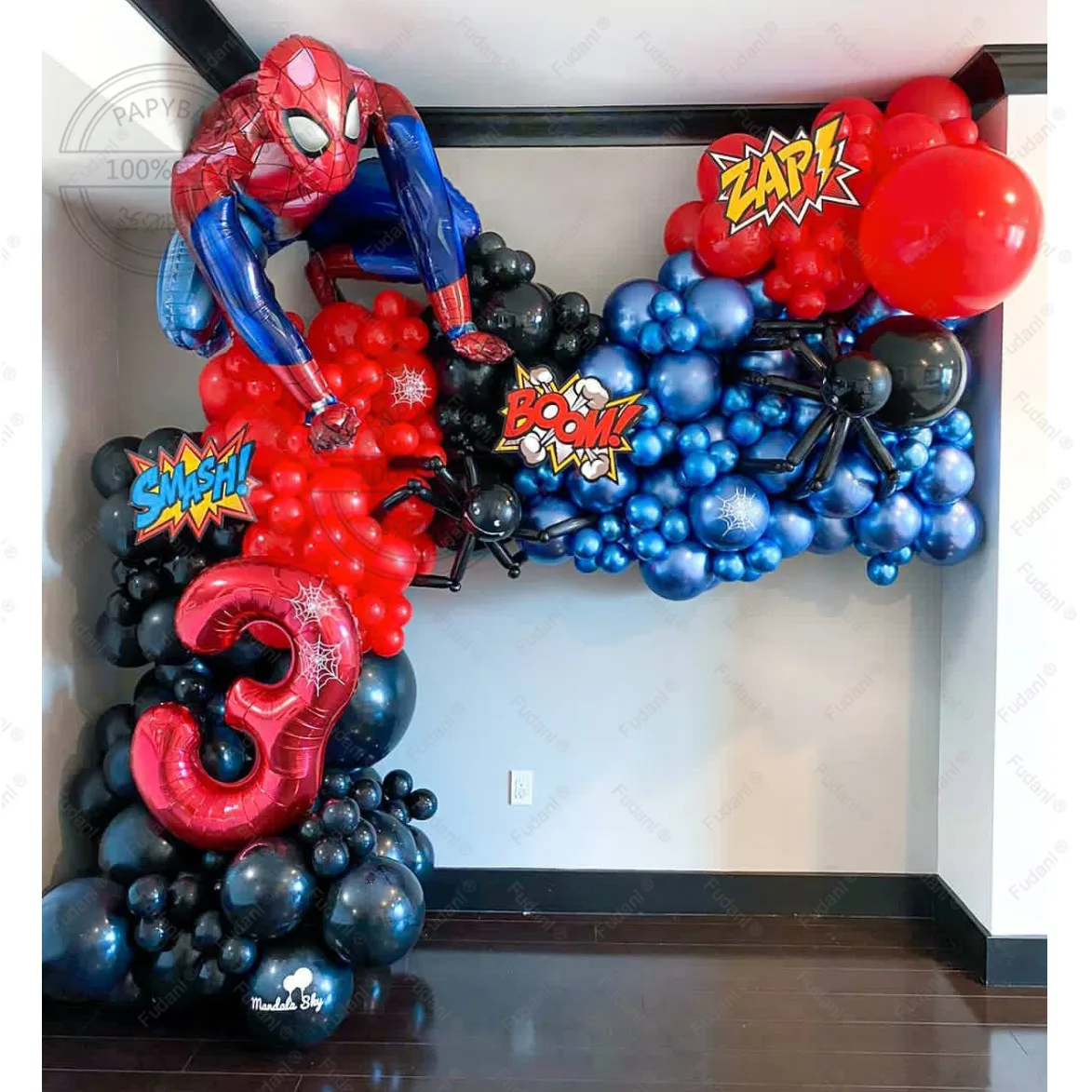 134 pz 3D Spiderman supereroe tema palloncini arco ghirlanda Kit The  Avengers ragazzi favori compleanno Baby Shower decorazioni per feste -  AliExpress