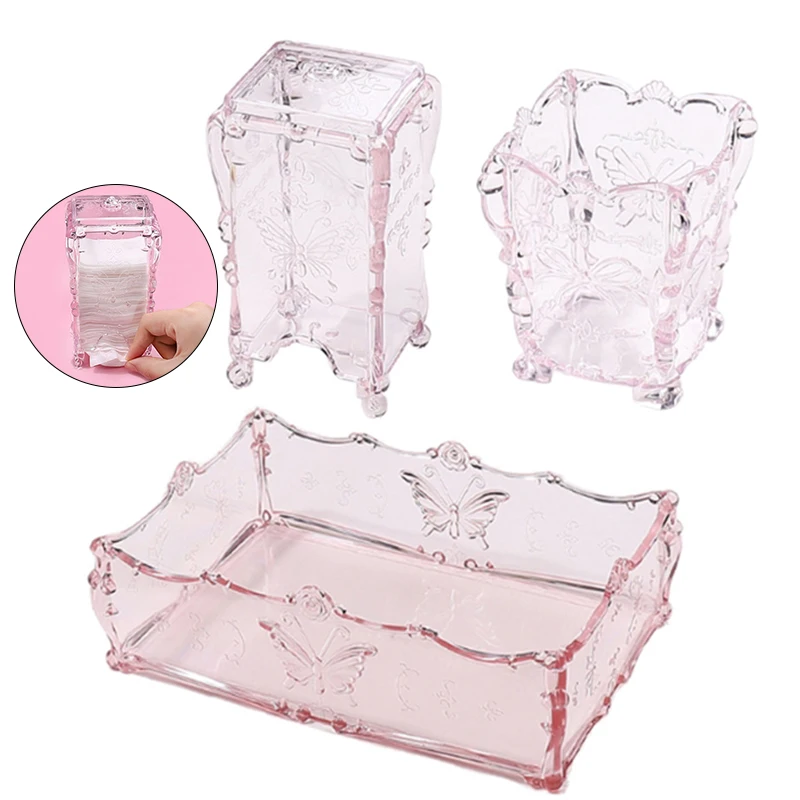 Cotton Pad Nails Storage Box - Organize Your Nail Tools
