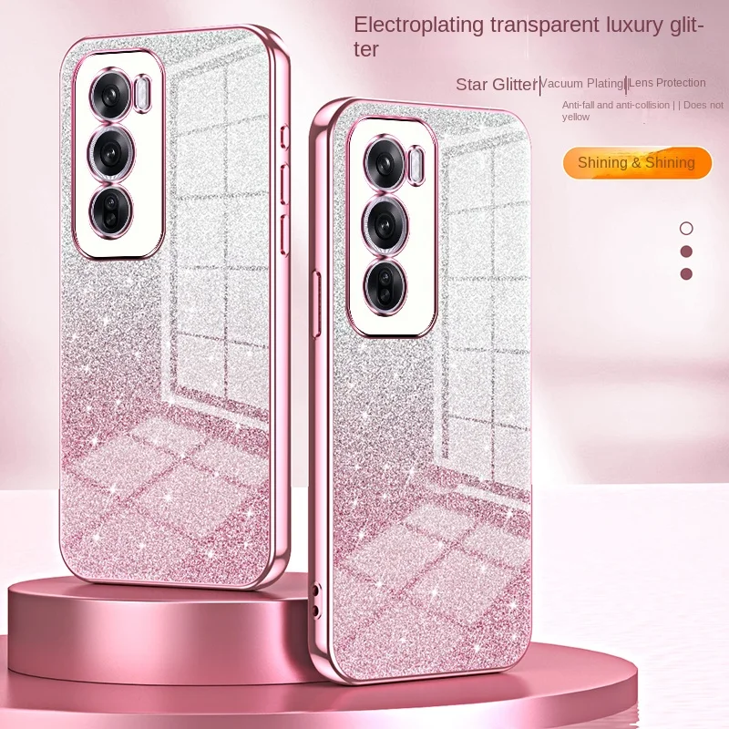 Sparkling Slim Protective Soft TPU Case with Full Phone Coverage