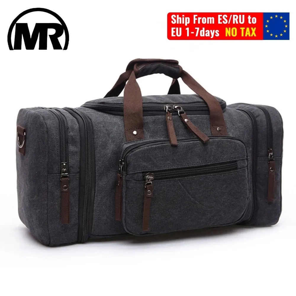 MARKROYAL Canvas Travel Bags Large Capacity Carry On Luggage Bags Men Duffel Bag Travel Tote Weekend Bag Dropshipping
