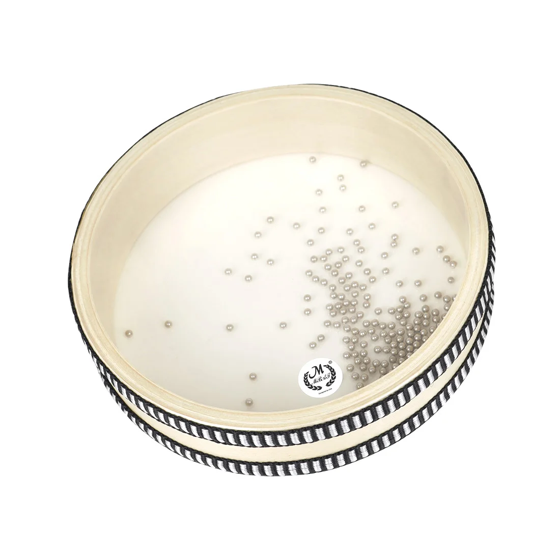 Description Picture 4 of itemM MBAT Orff Ocean Wave Bead Hand Drum Gentle Sea Sound Percussion Musical Instrument Children Toys For Baby Kid Early Learning