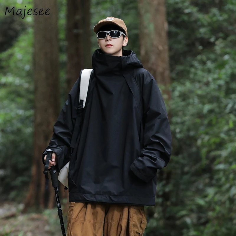 

Cargo Jackets Men Sporty Camping Windbreaker Military Baggy Unisex Techwear Tactical Clothing Chaqueta Handsome Chic Streetwear