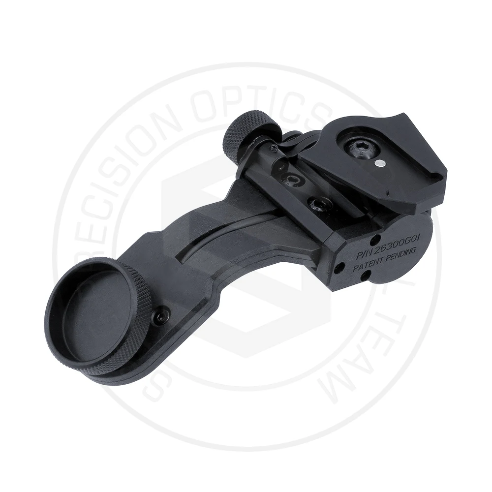 Upgraded Version PVS-14 J-Arm With Dovetail Interface Auto ON/OFF Night Vision NVG Helmet Adapter By Aerospace Grade Aluminum