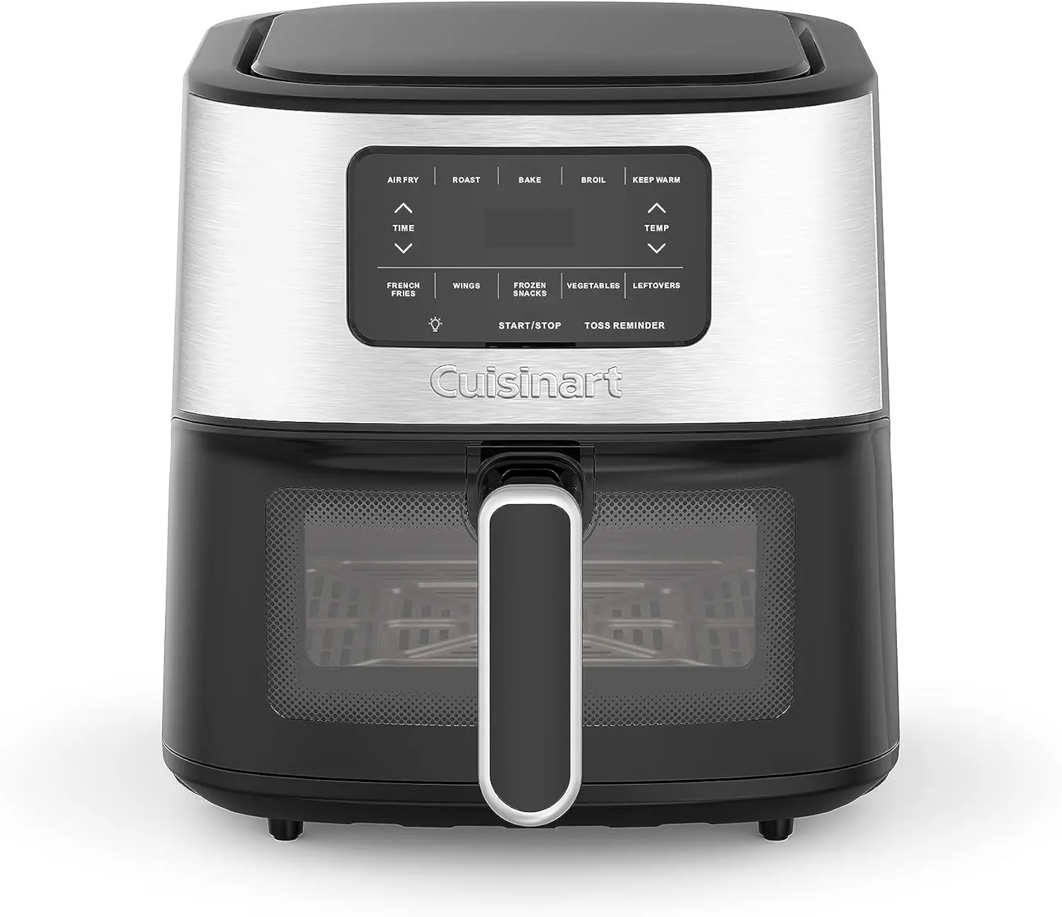 

Basket Air Fryer Oven that Roasts 6-Qt , Bakes, Broils & Air Frys Quick & with 5 Presets, Non Stick & Dishwasher Safe