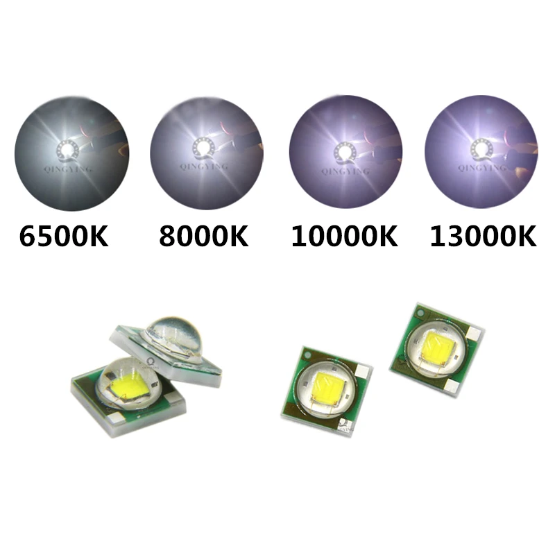 10pcs 1W 3W Cree LED XPE 3535 LED Chip White Cold White 6500K 8000K 10000K  13000K For Flashlight Biycle Light - AliExpress