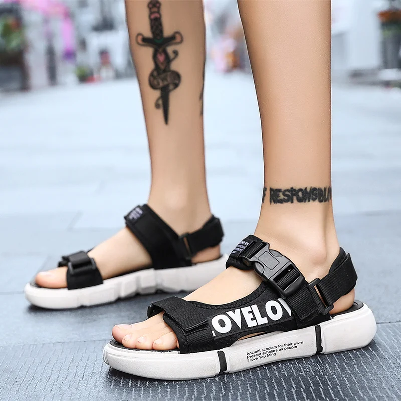 Summer Men's Beach Shoes Shoes Low Heel Sliders Sandals Mens Hiking Sandals Slip Comfy Outdoor Sports Summer_voghion.com