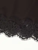 Tidalyf 2025 Women Two Piece Skirt Set Off Shoulder Lace Trim Cami Top with Split Hem Midi Skirt Sexy Elegant Outfit - Image 5