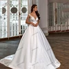 Modern Wedding Dresses Satin Bridal Gowns Spaghetti Straps Backless Ball Gowns Glamorous Robes Vestidos De Novia Customized 2025 1