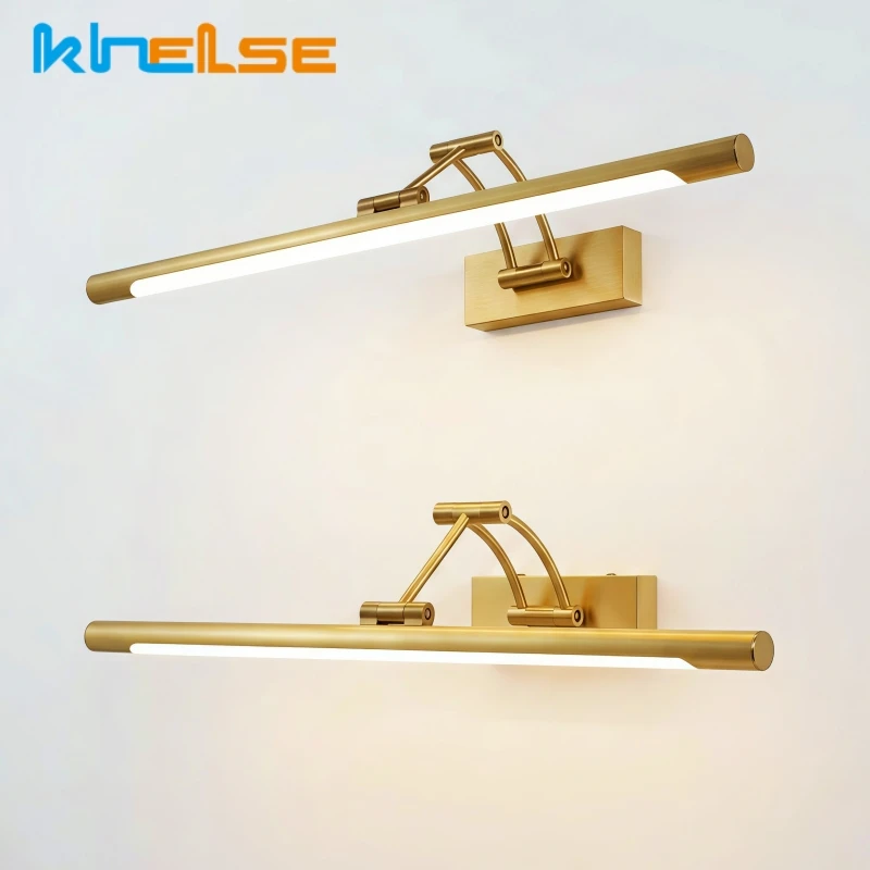 khelse Foldable LED Bathroom Wall Lamp Gold 6