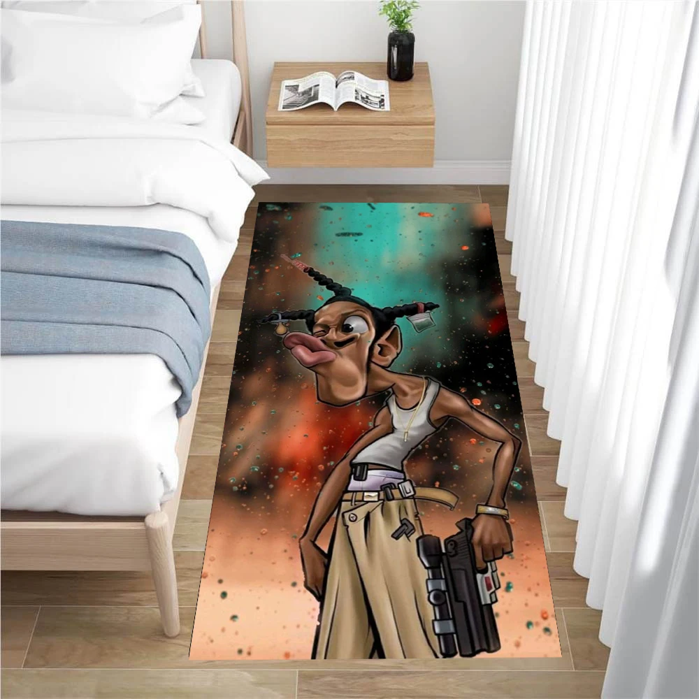 

Anime Cartoon Printing Process Art Rug for Bedroom Living Room Flannel Mats Home Decor Non-Slip Floor Pad Rugs