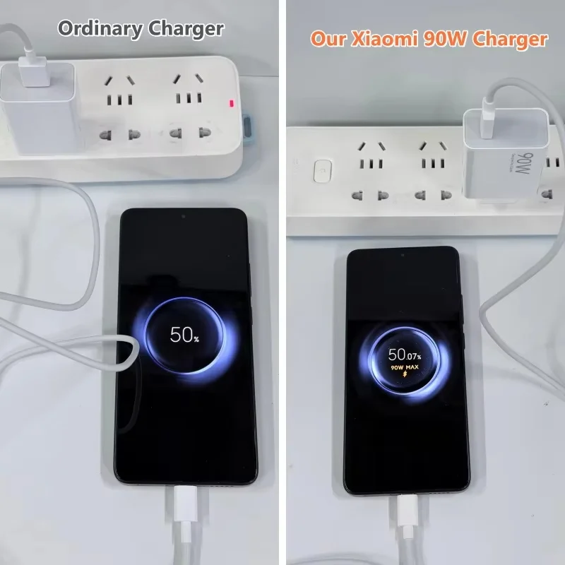Enhanced Product Title: High-Speed 90W Turbo Charger with USB Type-C Cable