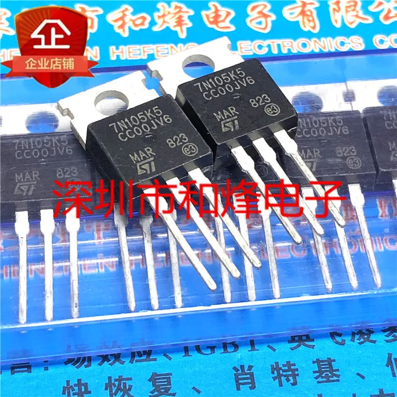 5 шт.-10 шт. 7 N105K5 STP7N105K5 новый импортный SPOT TO - 220-1050 V A 100% тест на складе |