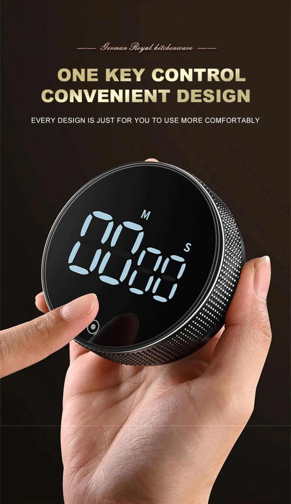 LED Digital Kitchen Timer For Cooking Shower Study Stopwatch Alarm Clock Magnetic Electronic Cooking Countdown Time Timer New