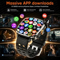 Montre connectée Android avec réseau 5G/4G complet, écran AMOLED de 2,4 pouces, appels indépendants, caméra, GPS, Wifi, Bluetooth, montre de sport 5