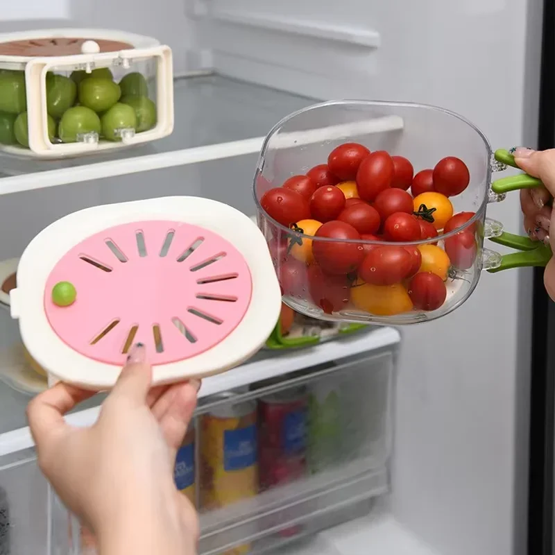 Kitchen Drain Gadgets Multi-function Reusable Household Vegetable lettuce Salad washer dry Dehydrator Hand cranked Fruit Spinner