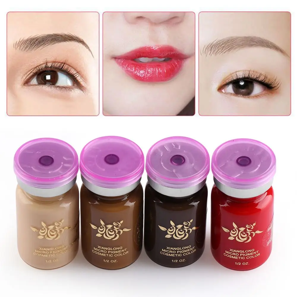 Hot Sale Beauty Tool Supplies Cosmetic Makeup Pigment Eyebrow Lip Liner Tattoo Ink Emulsions Semi Permanent
