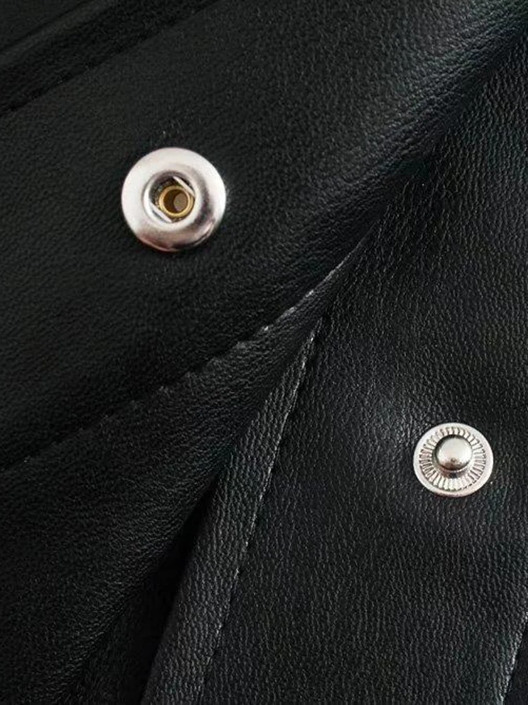 Рисунок 6 - Женская однобортная куртка из ПУ кожи