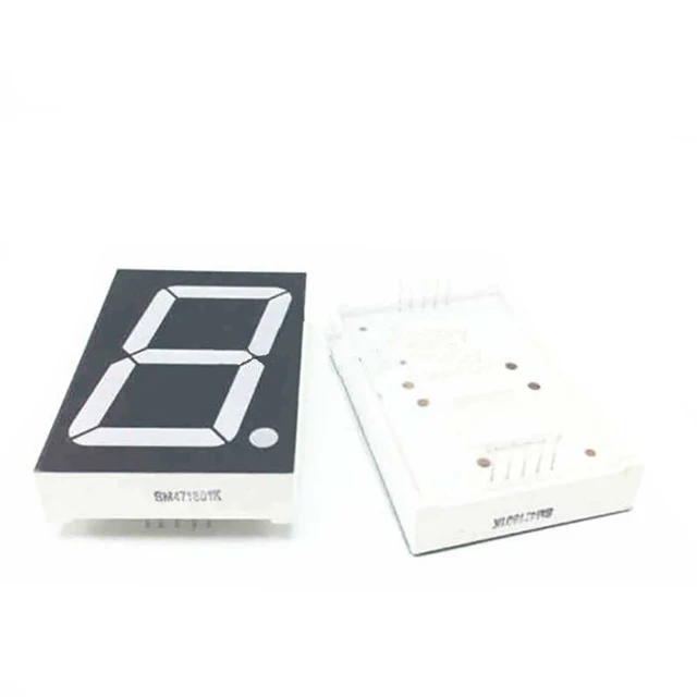 50 PCS RED 0.56 Inch 7-Segment LED Displays - Common Cathode, DIP-10 Package (Model LD-5161AS)