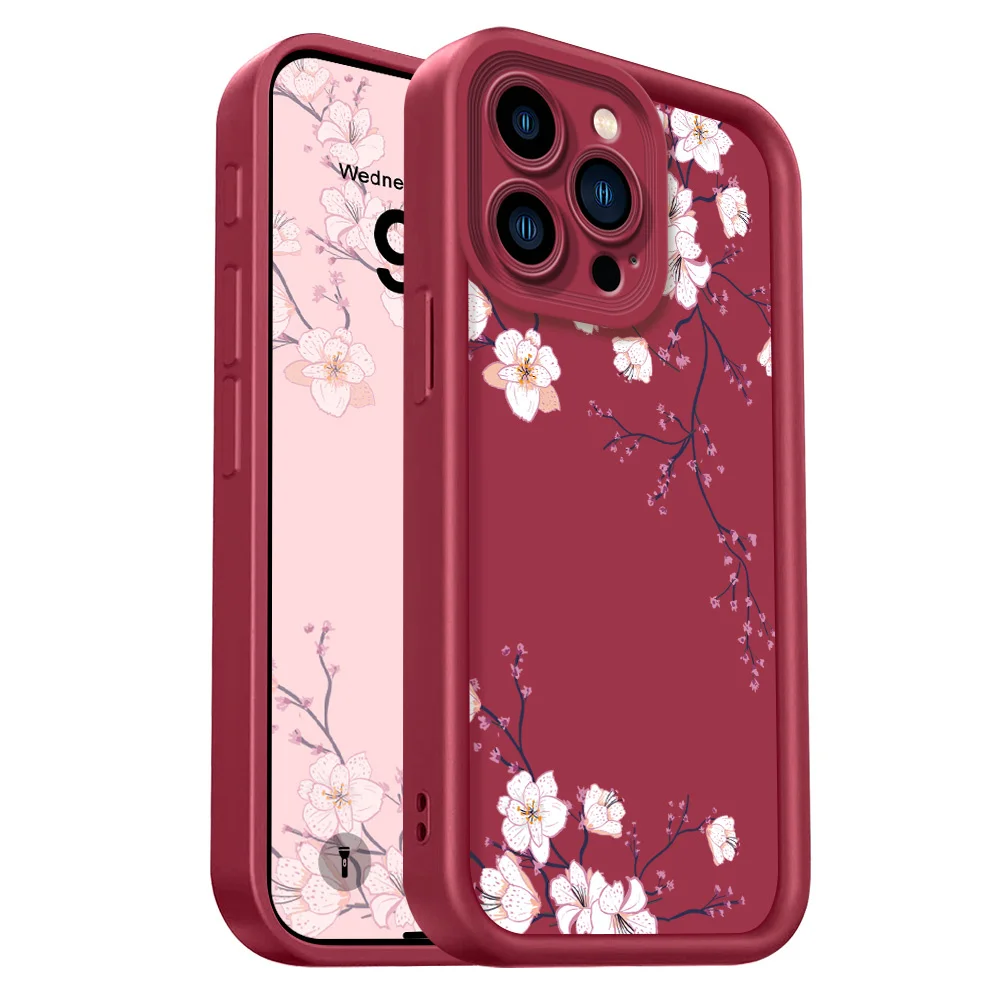 Cover morbida con motivo floreale primaverile per Huawei Honor 600 400 300 200 90 70 Pro Lite Ultra Smart 4G 5G