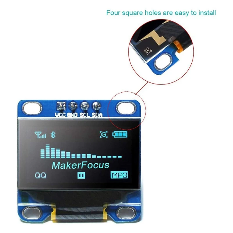 I2C OLED 디스플레이 0.96 인치 IIC 직렬 LCD LED 모듈 SSD1306 128 64, arduino용, 40 Pcs 듀폰 와이어 포함
