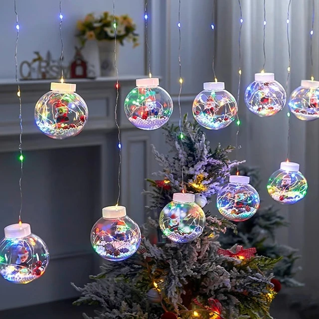 Creative Christmas Ball For Christmas Tree Decor Mini Clear Ball with  Built-in Snowflake Ornaments Plastic Xmas Hanging Balls - AliExpress