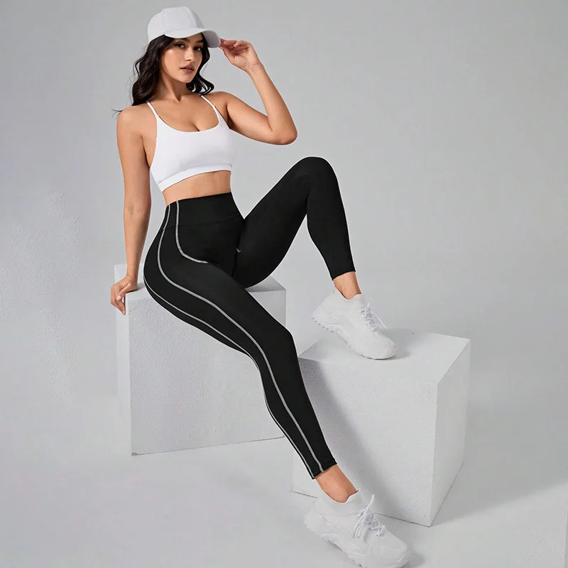 High Waist Yoga Pants Tummy Control Workout Running Yoga Leggings for Women