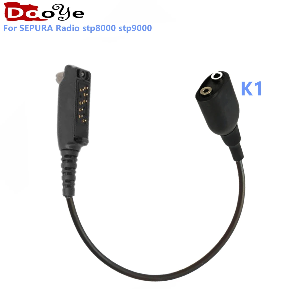 Adapter for SEPURA stp8000 to K type headset baofeng 2PIN headset , for stp8000  STP8030 STP8035 STP8038 STP8040 STP8080 air tube vox earpiece microphone ptt mic headset for sepura radio sc20 stp8000 stp8030 stp8035 stp8038 stp8040 stp9000 stp9038