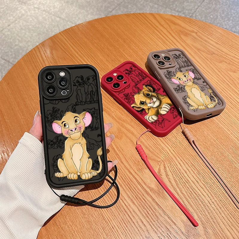 ディズニー-ライオンキングソフトフォンケース,Apple iPhone 16, 15