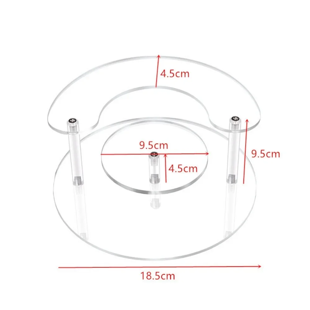 رف تخزين مستحضرات التجميل ثلاثي الطبقات، رف عينة م...
